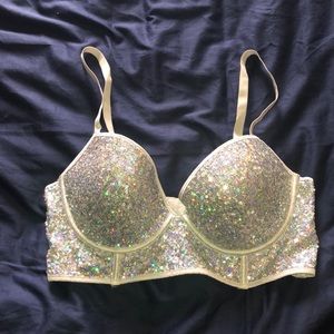 Brand new sequin push up bra/bandeau